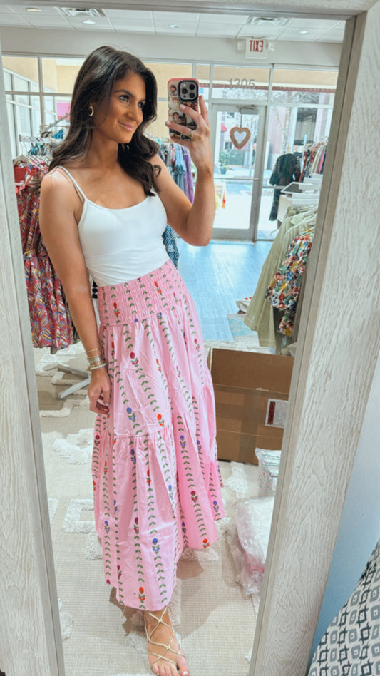 Pink Vine Skirt