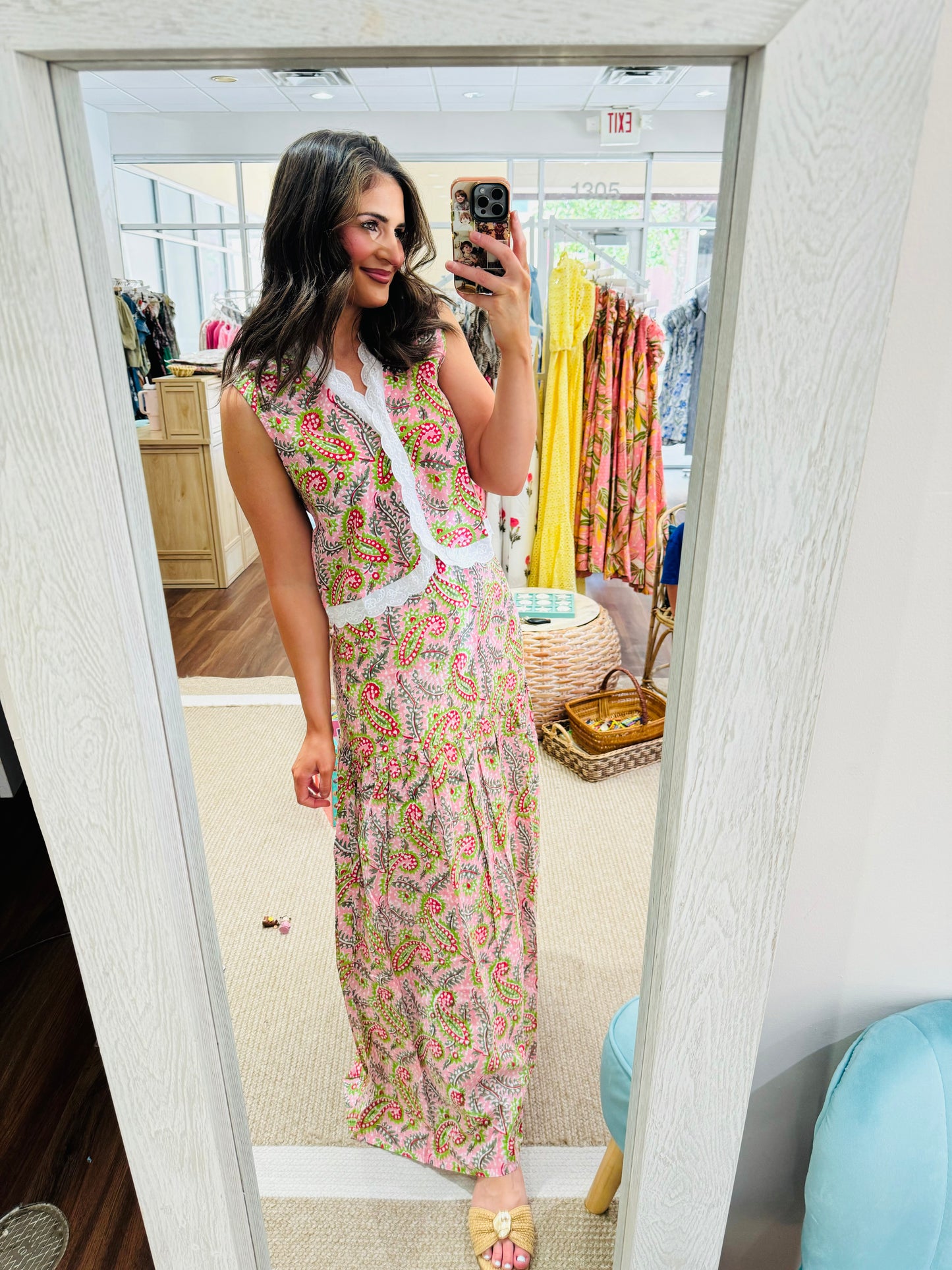 Summer Paisley Beatrice Skirt