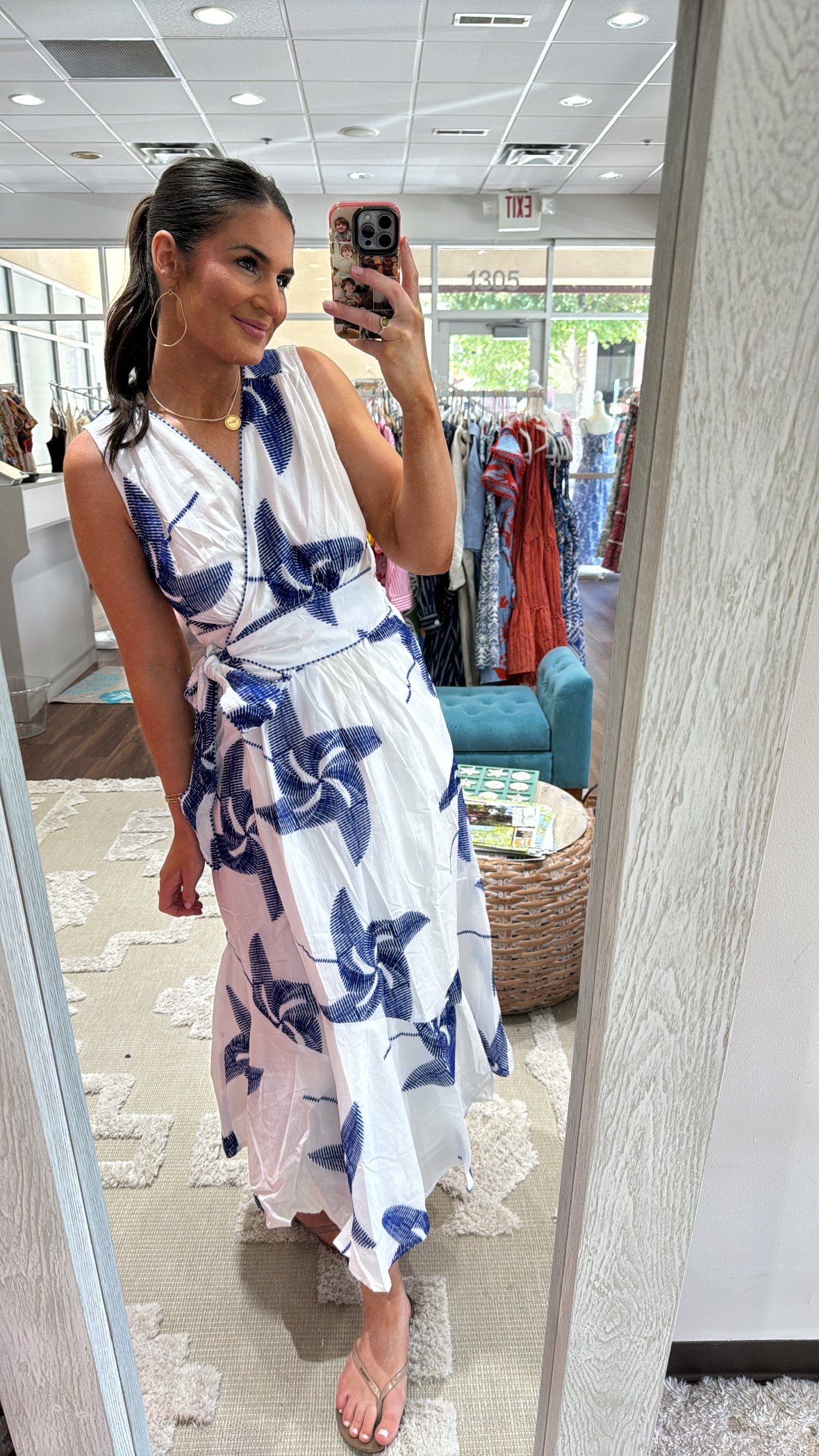 Pinwheel Wrap Dress