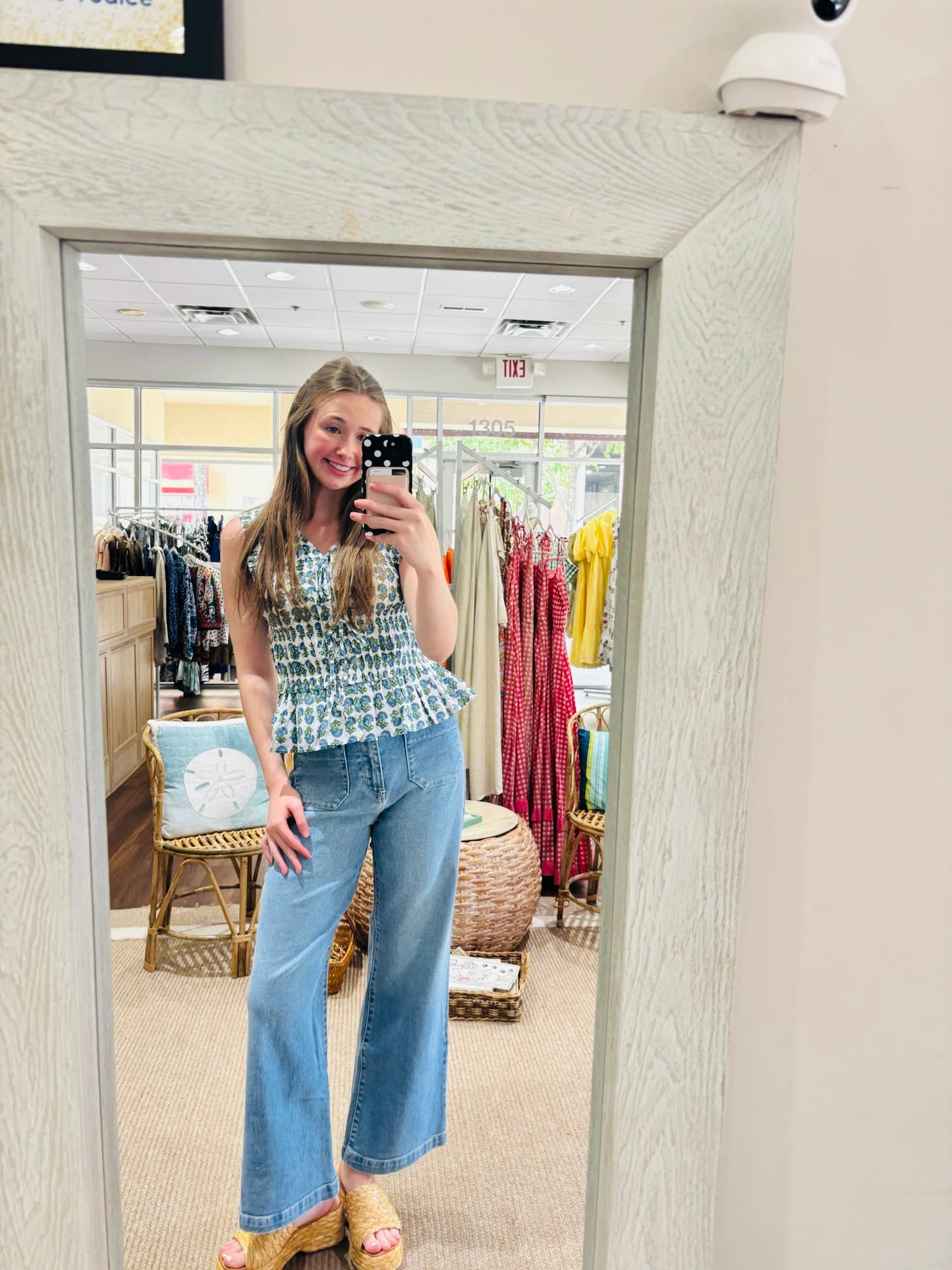 Mini Floral Tie Top THML