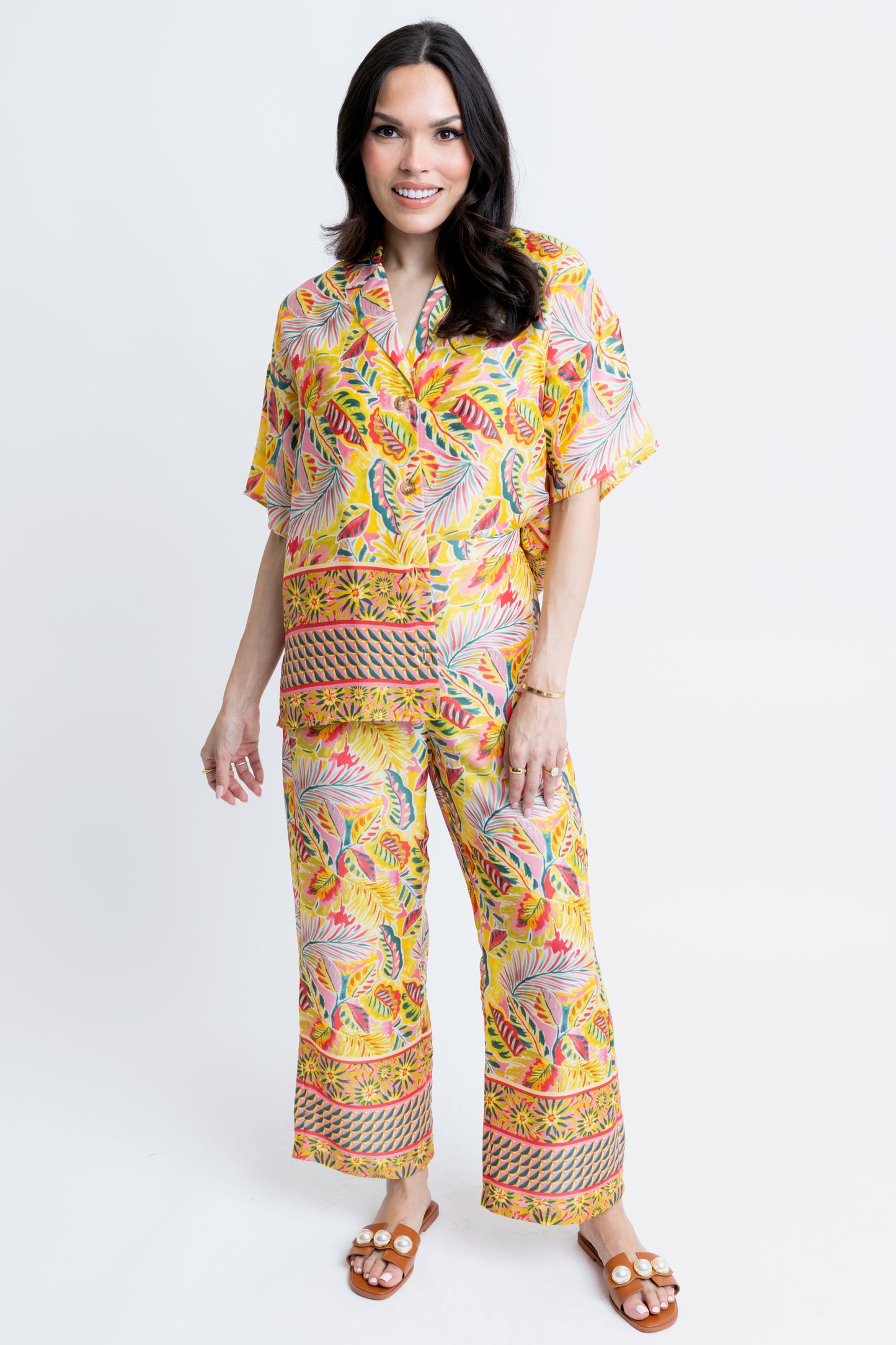 Tropical Satin Pant