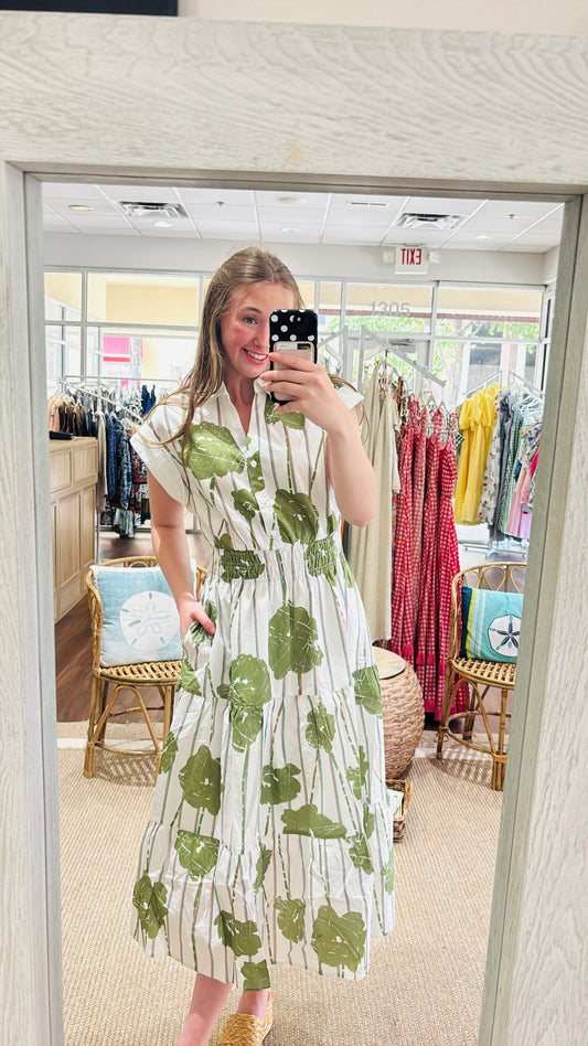 Green Abstract THML Dress