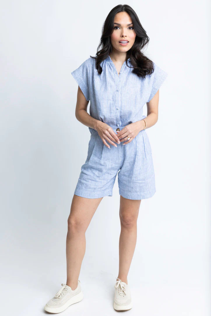 Stripe Linen Walking Short (FINAL SALE)