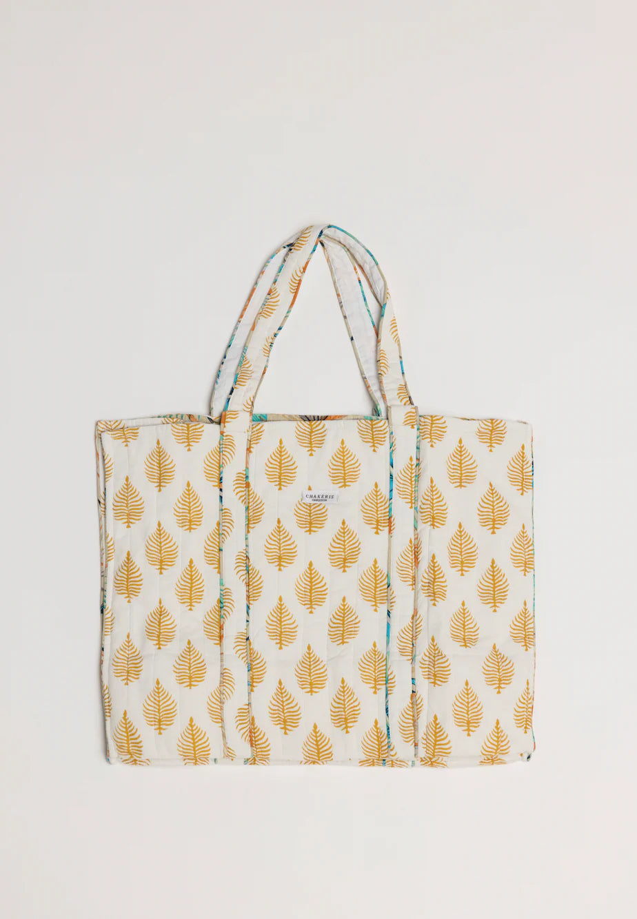 Chakeris Yellow Palm Tote Bag