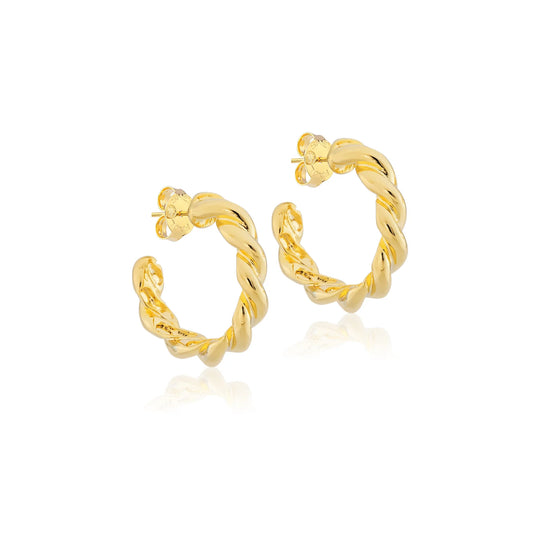 Small Twisted Hoops Sheila Fajl