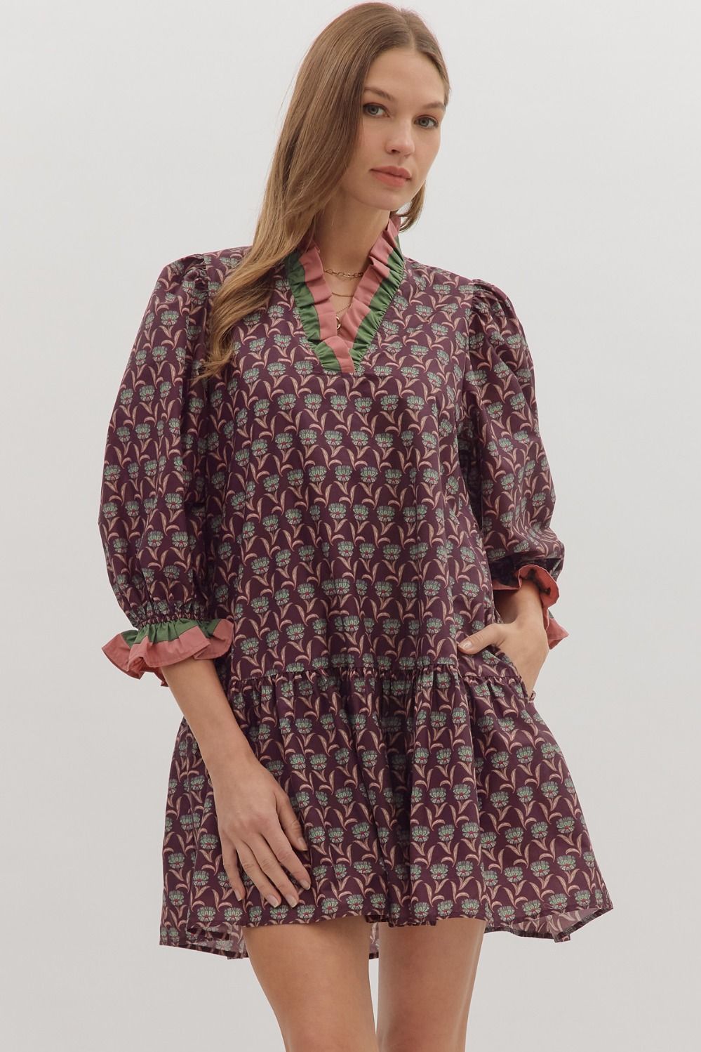 Autumn Flowers Dress ENTRO