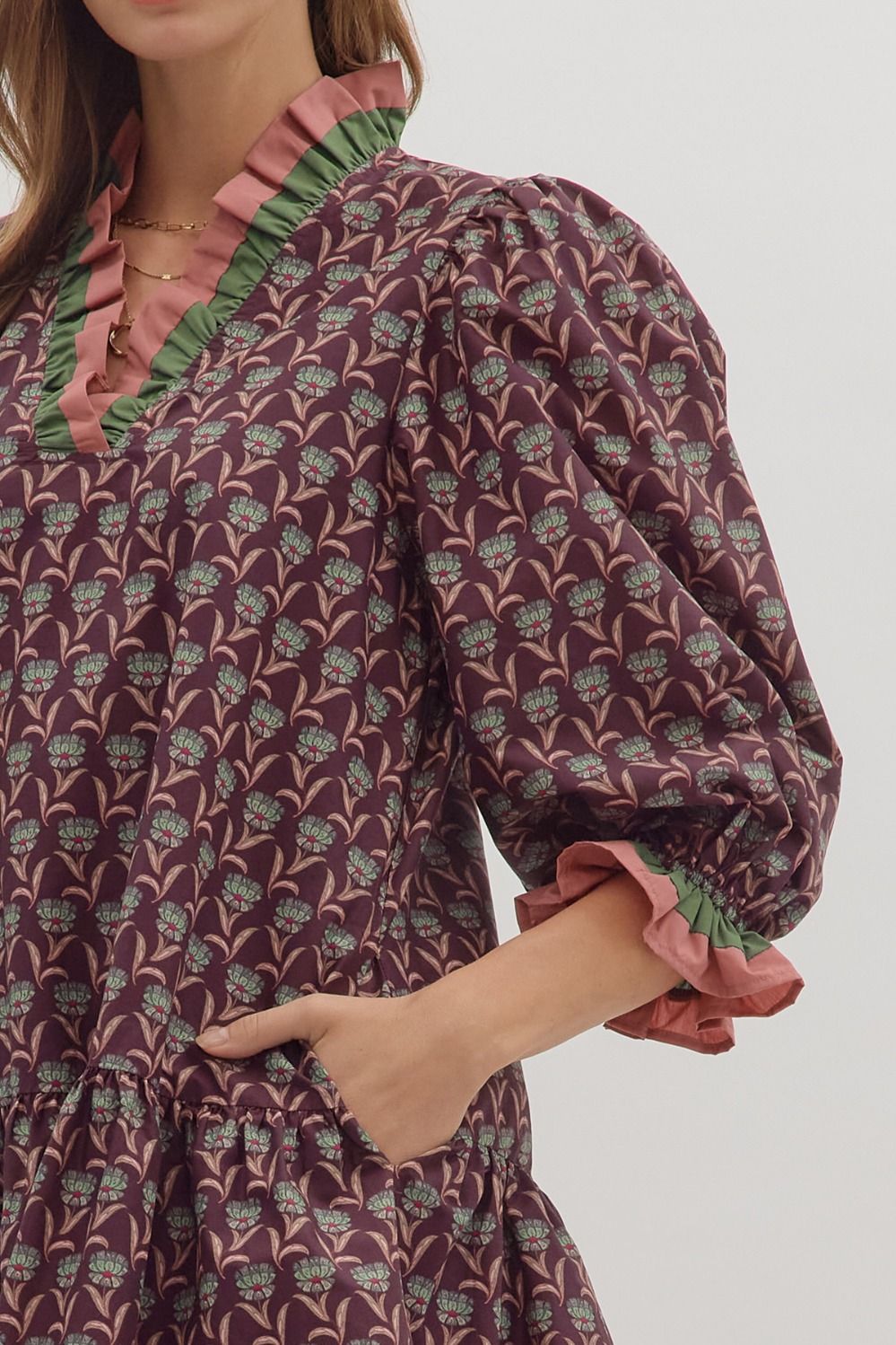 Autumn Flowers Dress ENTRO