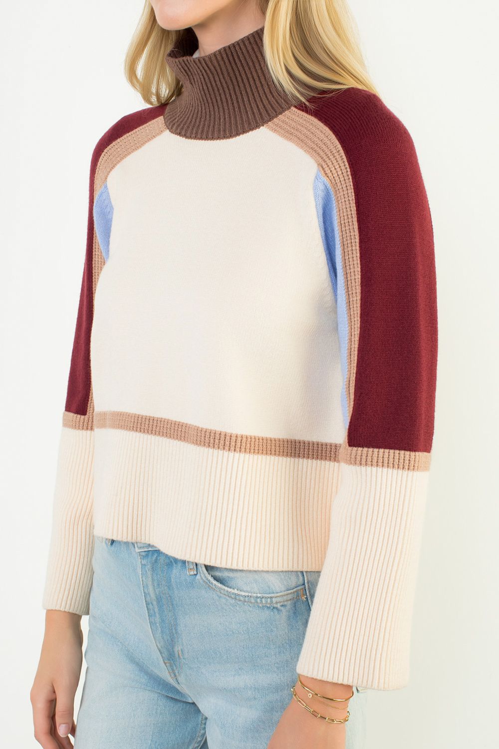 Polly Colorblock Knit Sweater