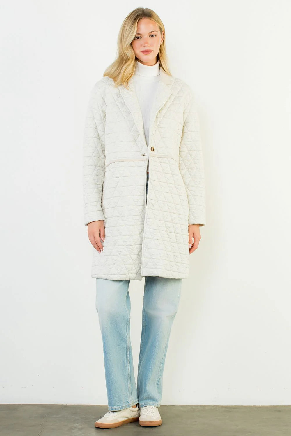 THML Quilted Jacket Cream