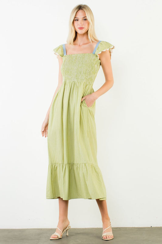 Katy Smocked Tiered Dress