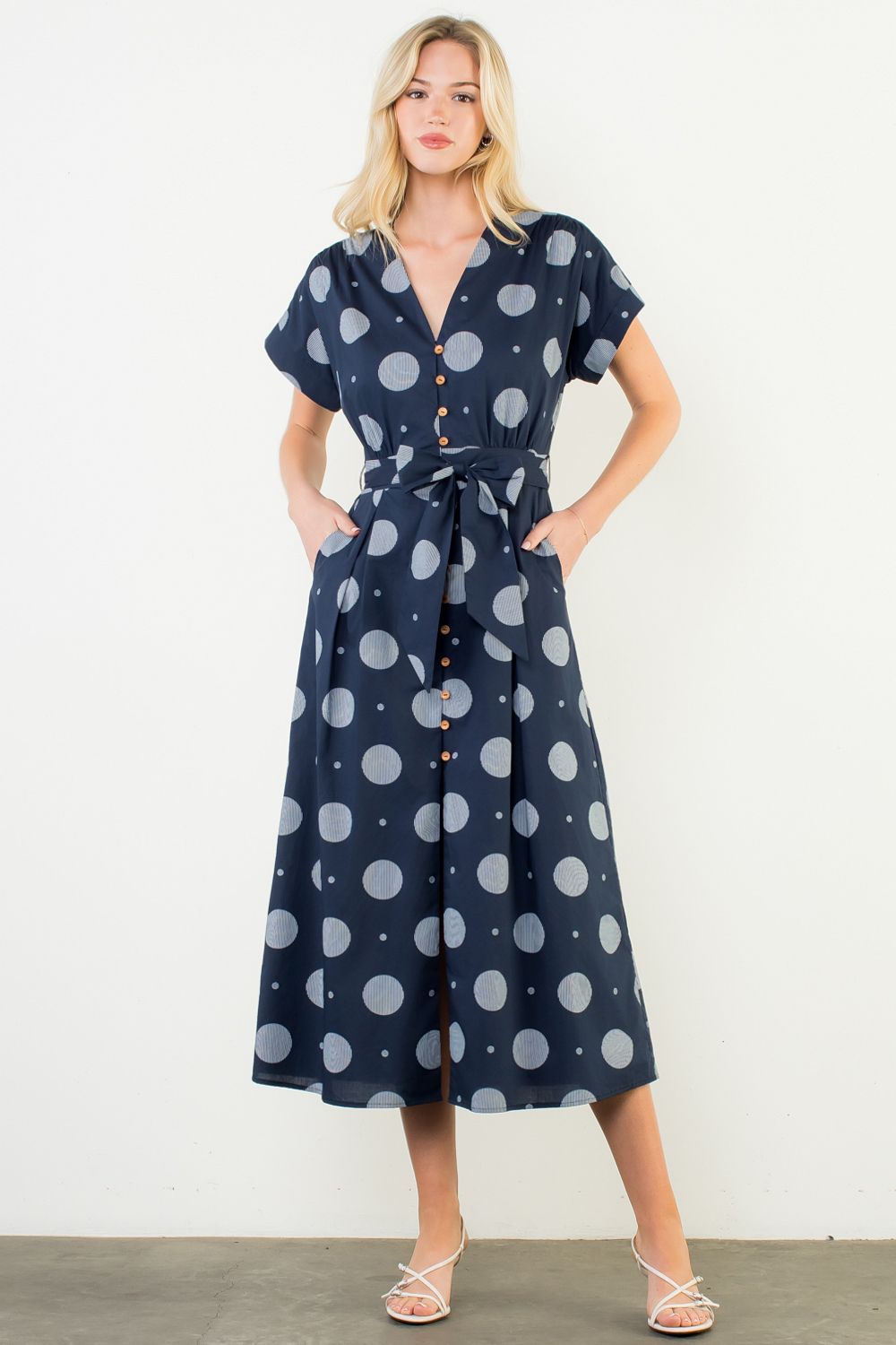 Kayla Polka Dot Patterned Dress