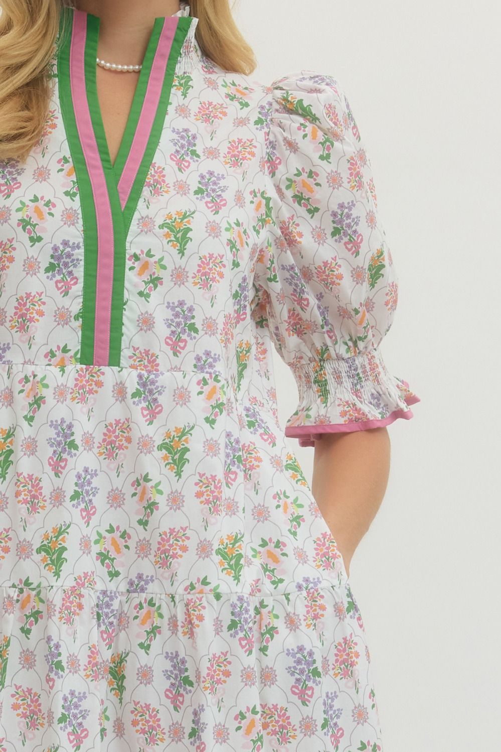 Soft Blossoms Midi Dress