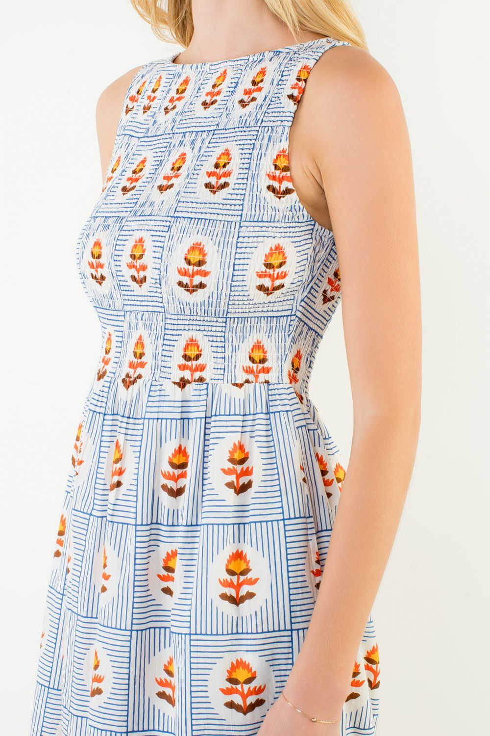 Blue Sky Blooms Dress THML