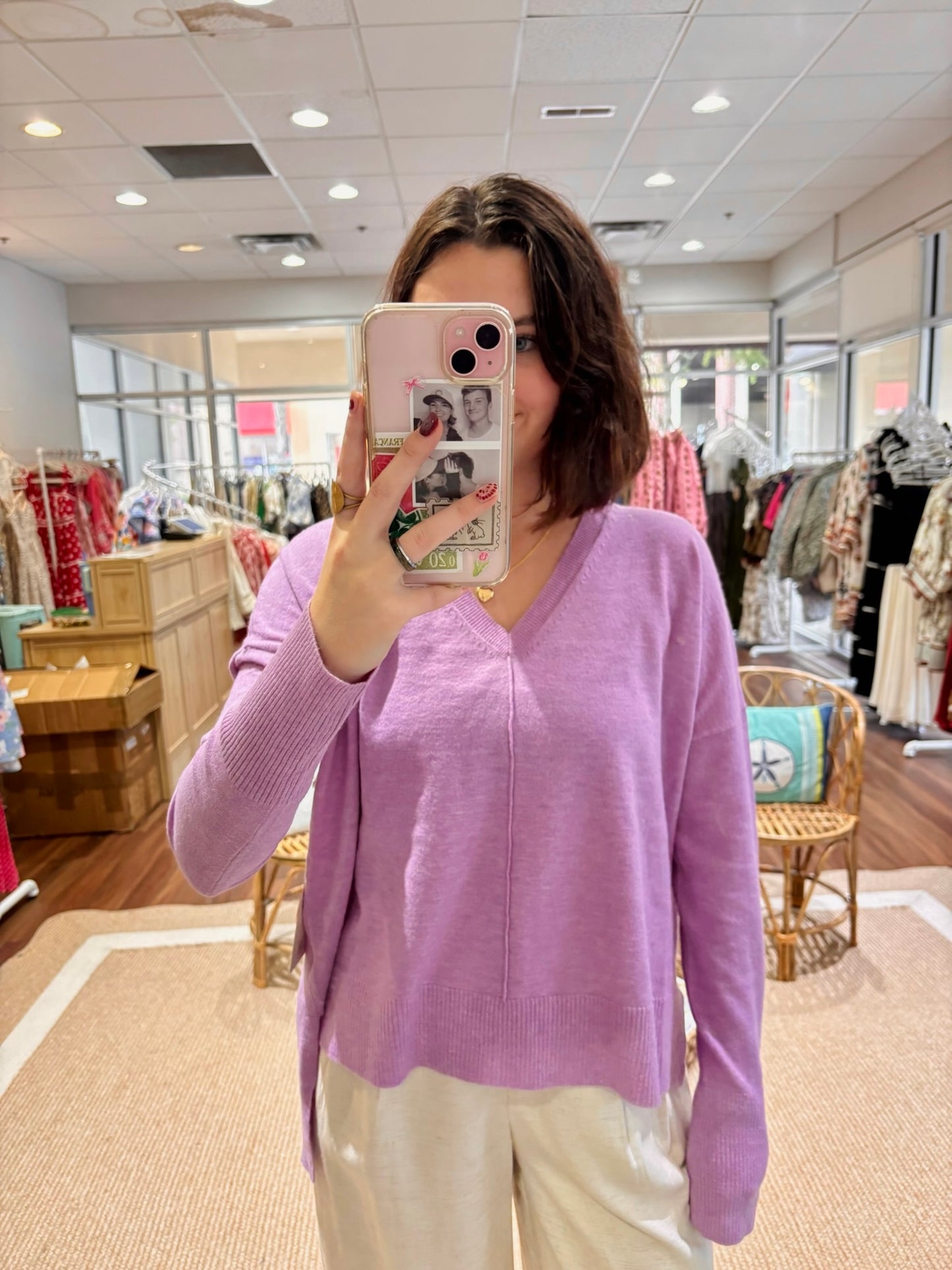 Wagner Sweater Sheer Lilac