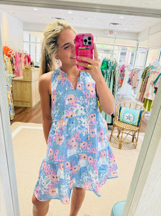 Floral Delight Halter Dress Joy Joy