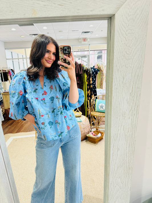 Claire Floral Blouse