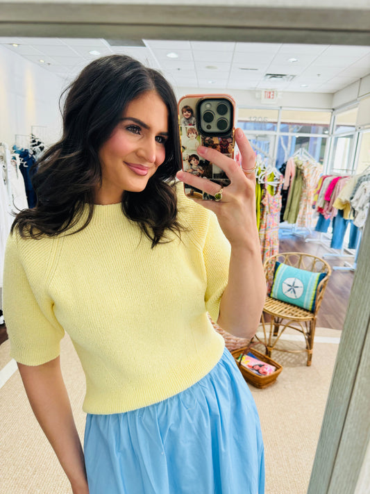 Butter Yellow Knit Top