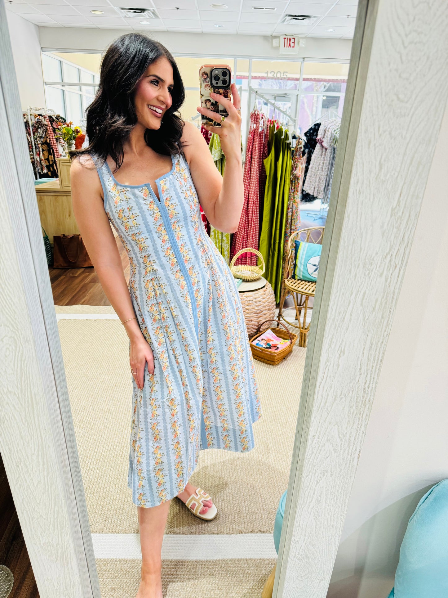 Spring Tea Party Midi Dress