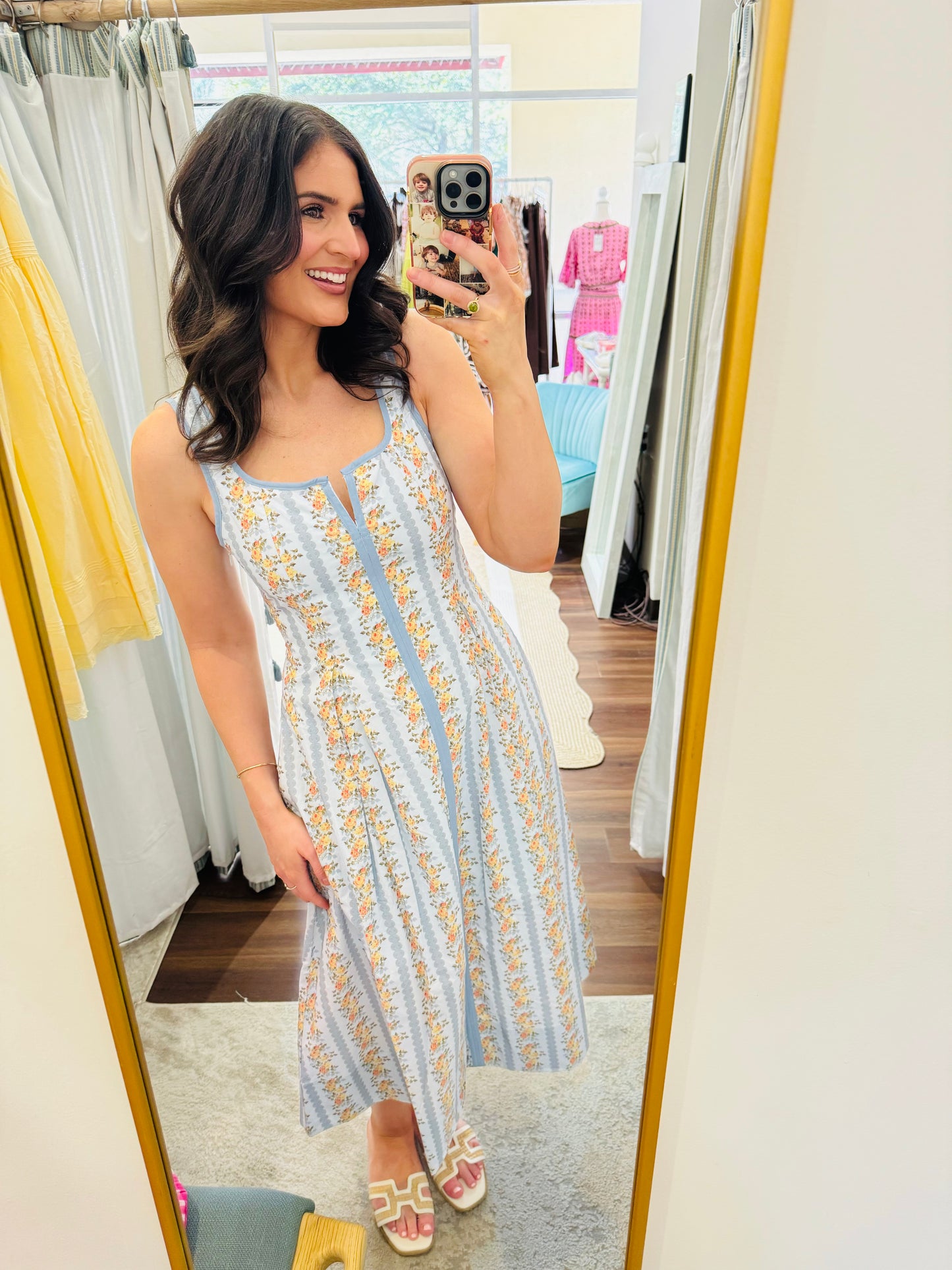 Spring Tea Party Midi Dress