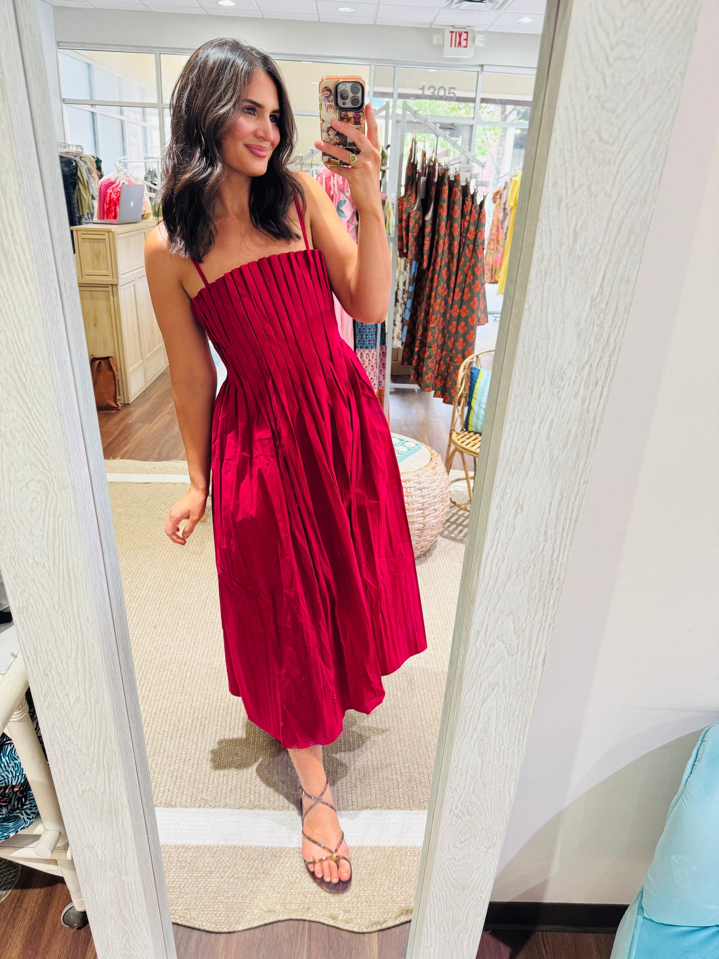 Ruby Pleated Dress