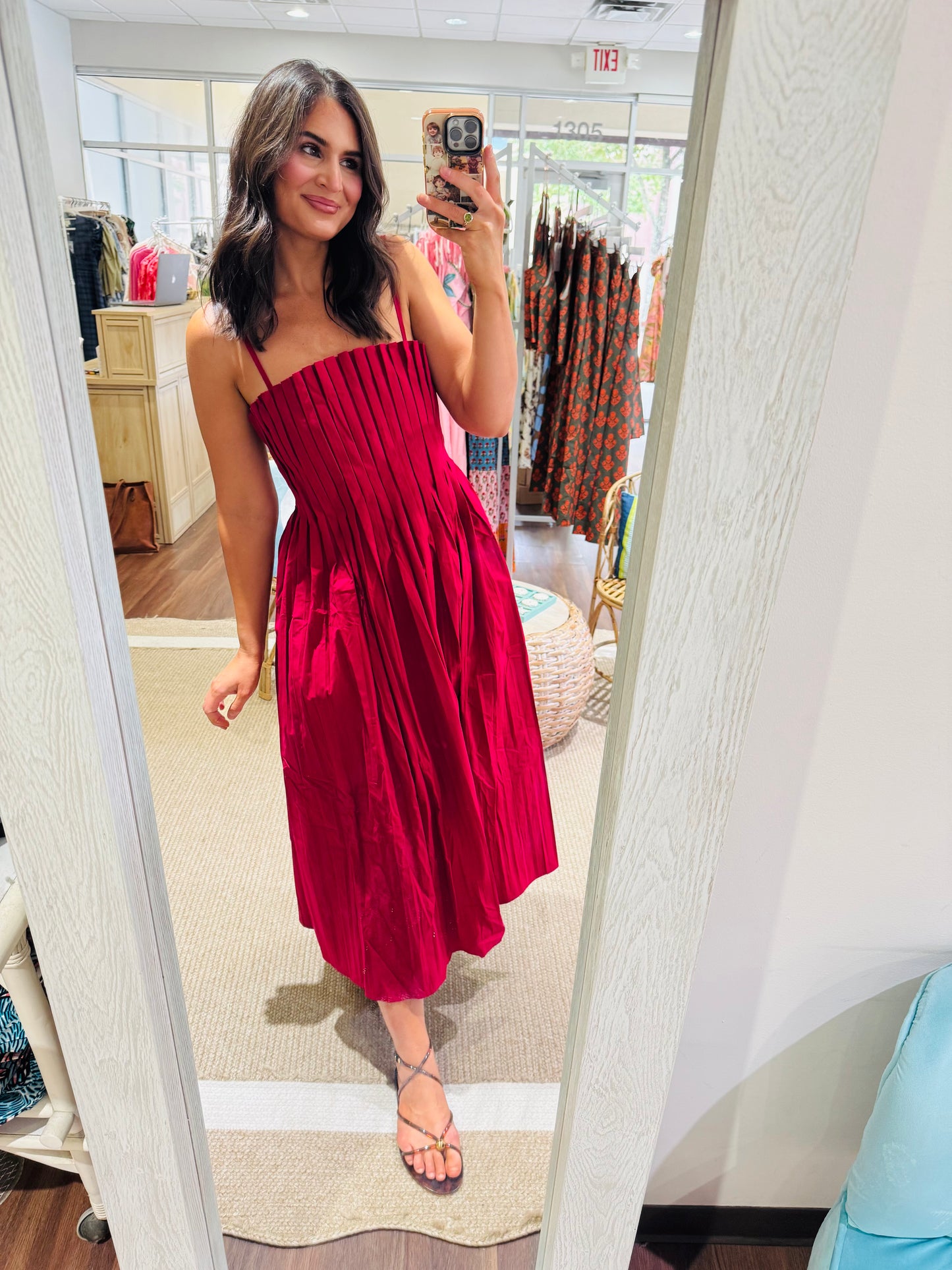 Ruby Pleated Dress