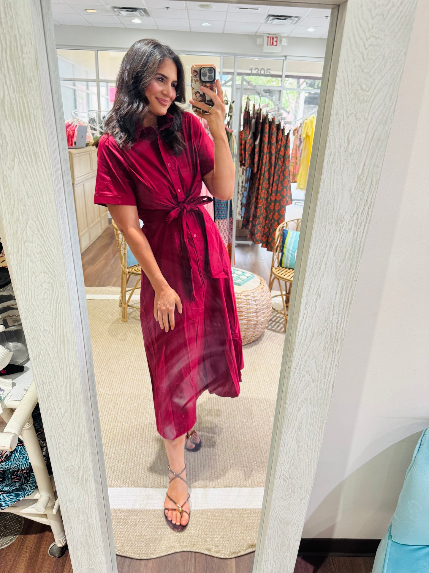 Merlot Bow Dress