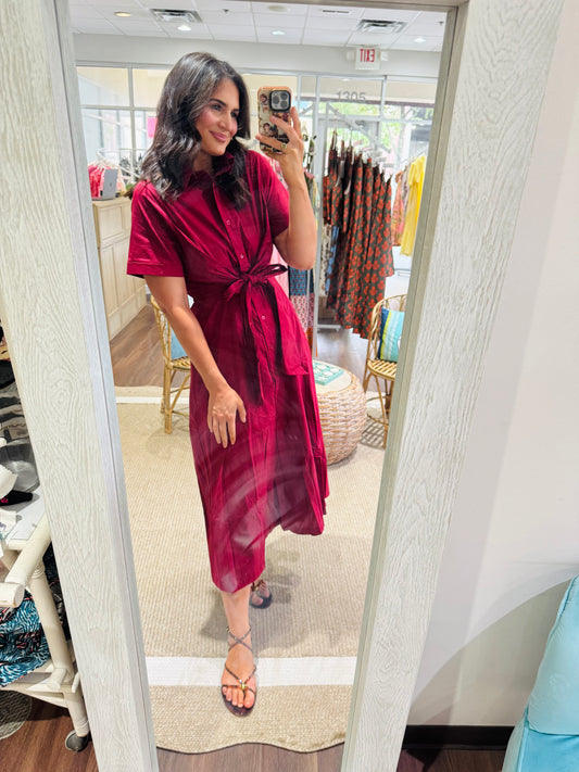 Merlot Bow Dress