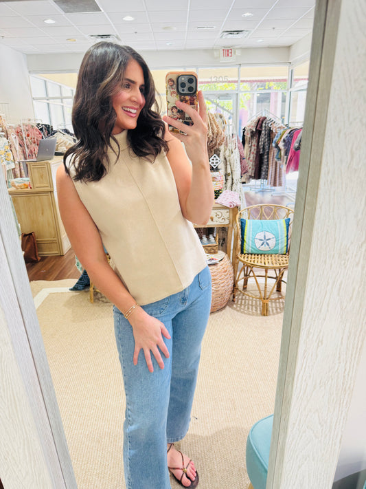 Taupe Sweater Tank