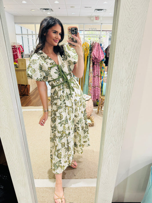 Olive Fields Midi Dress Entro