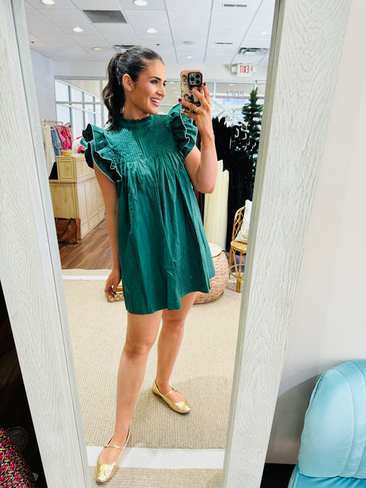 Evergreen Mini Dress