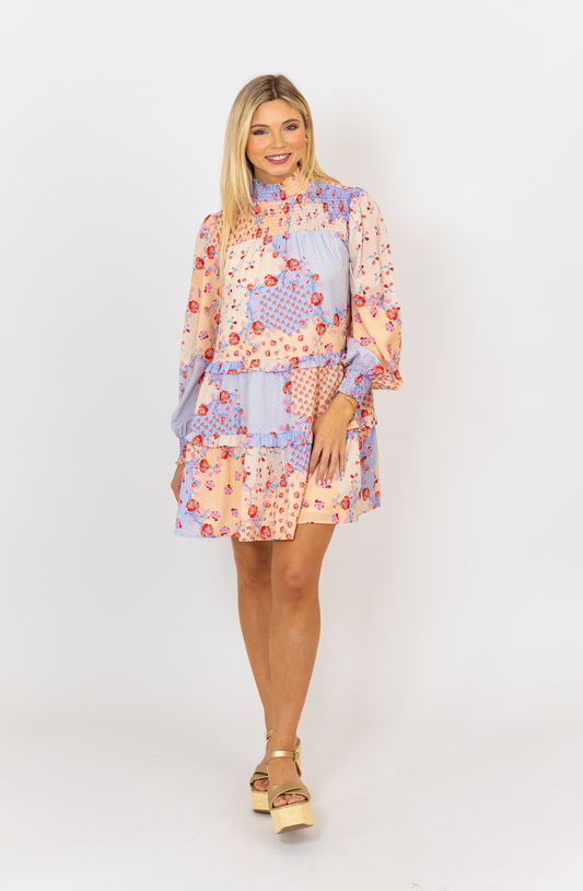 Whimsical Swing Dress Rose