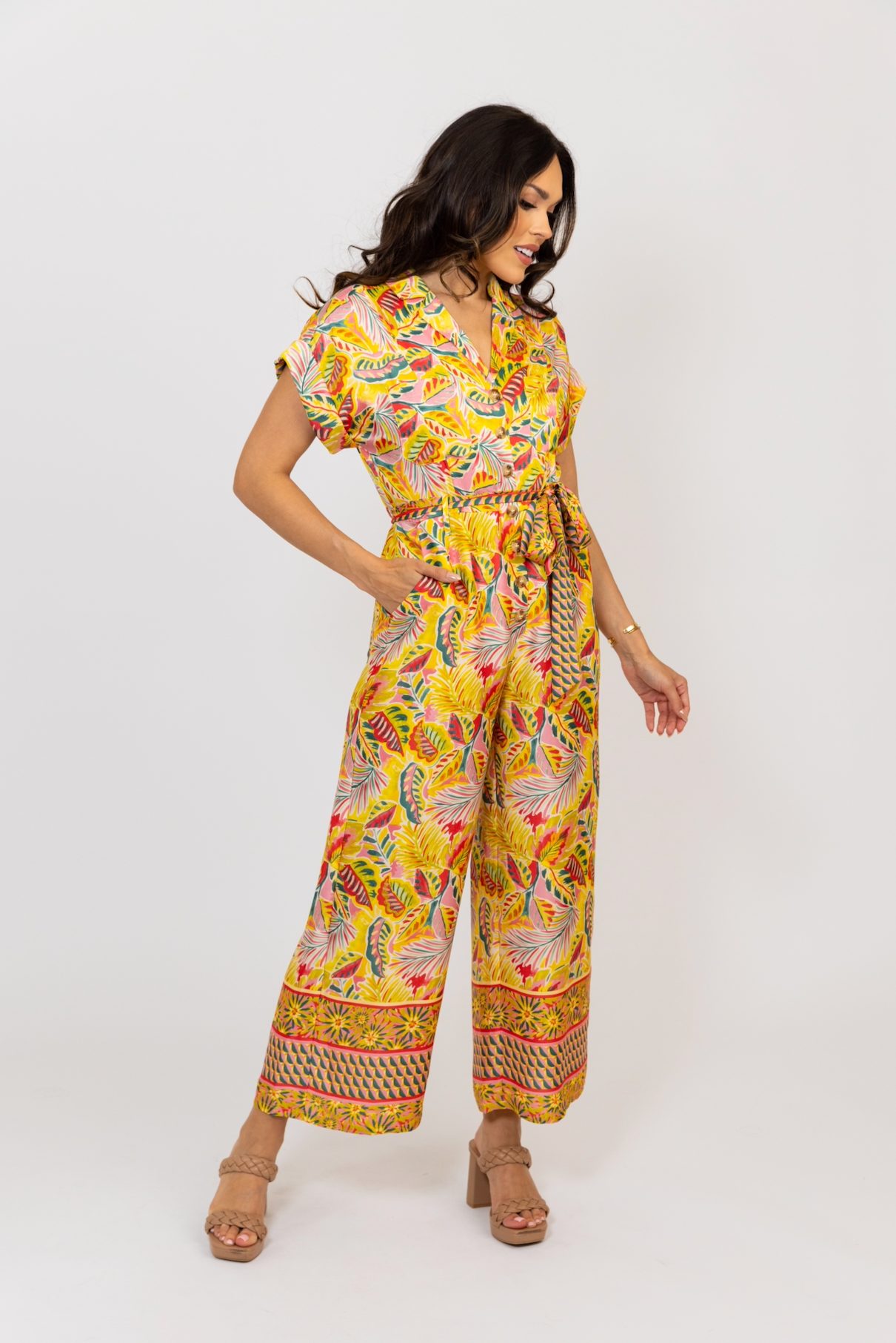 Tropics Jumpsuit Satin