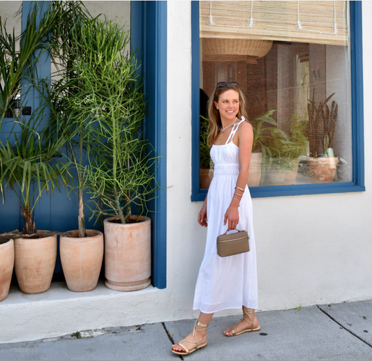 Sally Midi Dress White