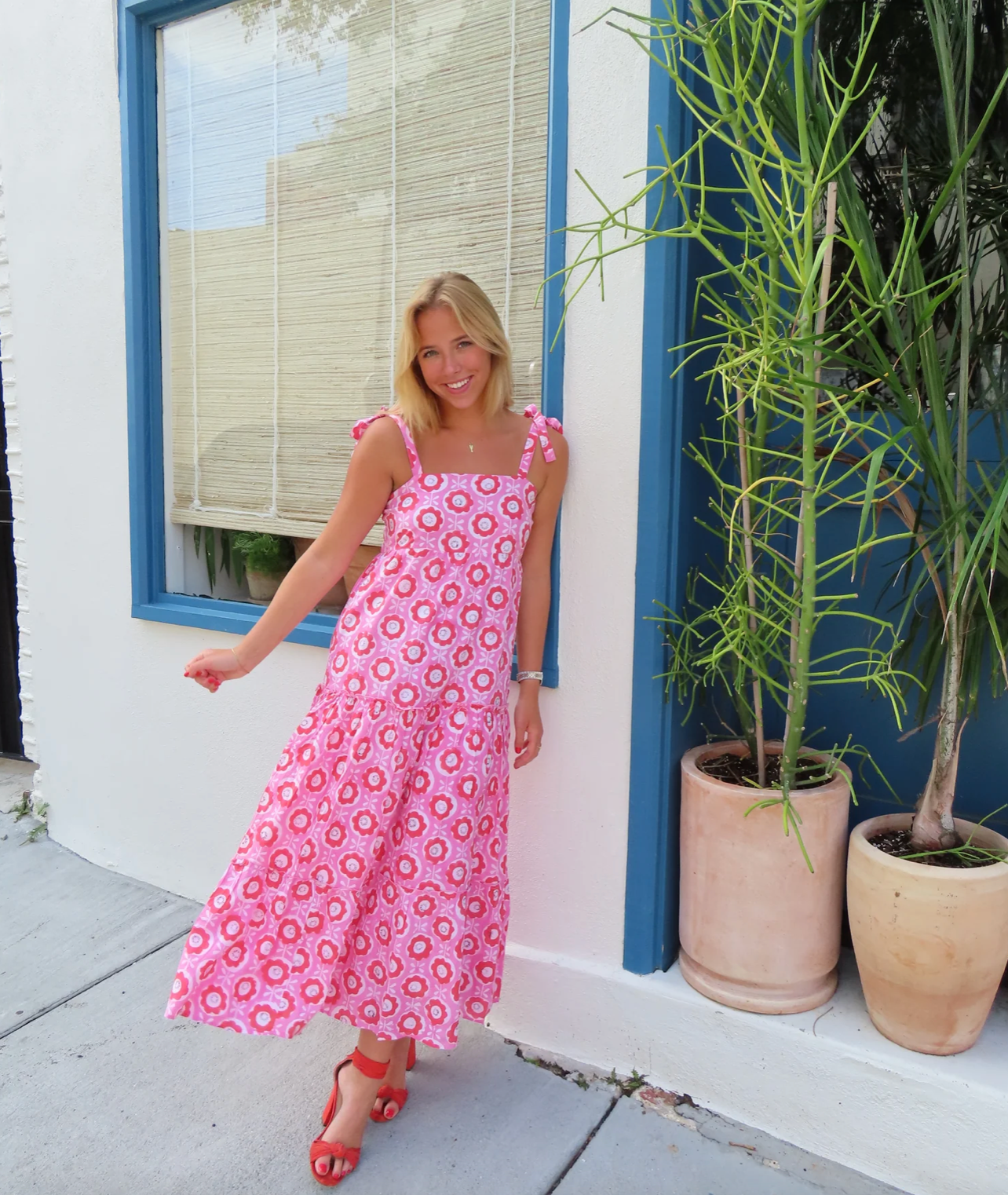 Allyson Maxi Dress Pink Poppy