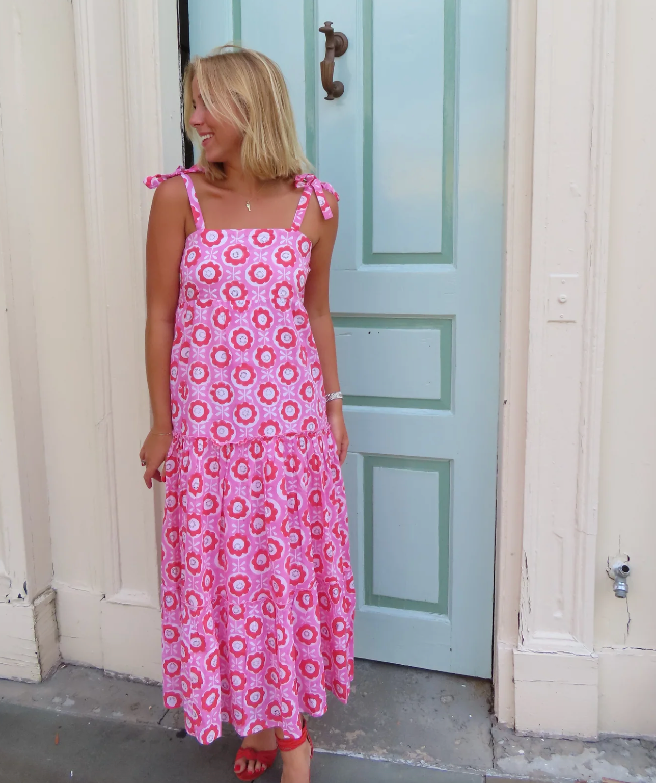 Allyson Maxi Dress Pink Poppy