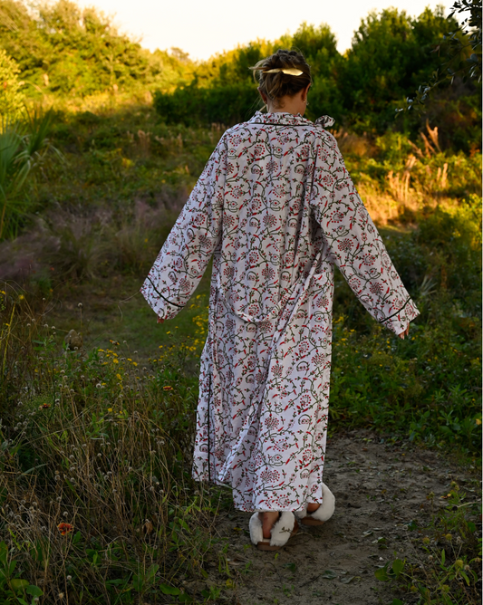 Bathrobe in Holly Vine Long