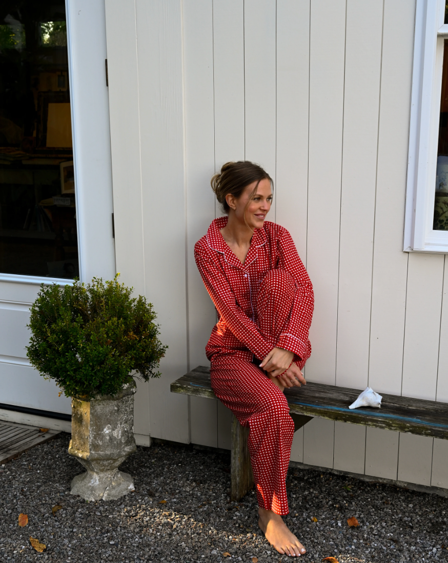 Cozy Pajama Set Red Gingham