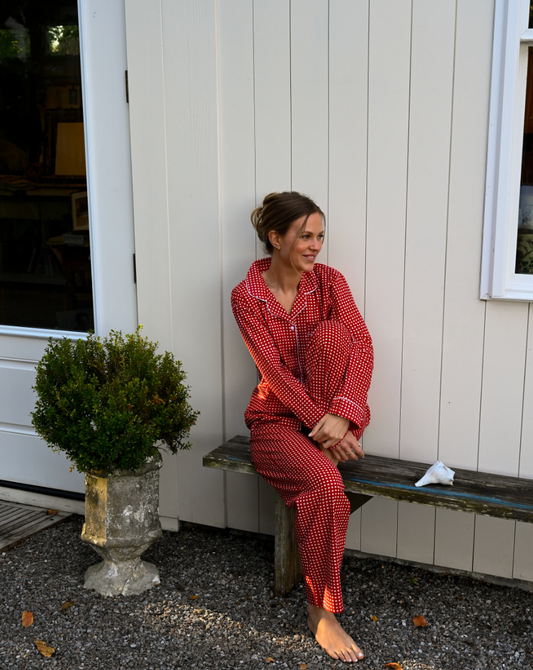 Cozy Pajama Set Red Gingham