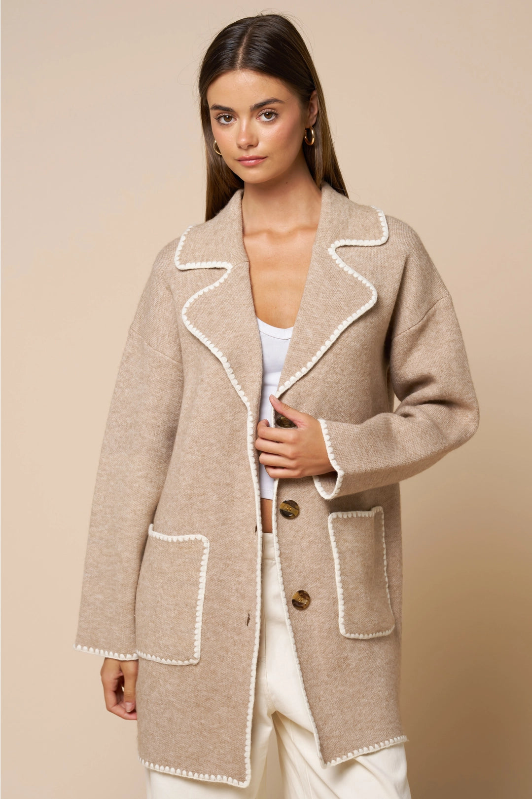 Oatmeal Teddy Jacket
