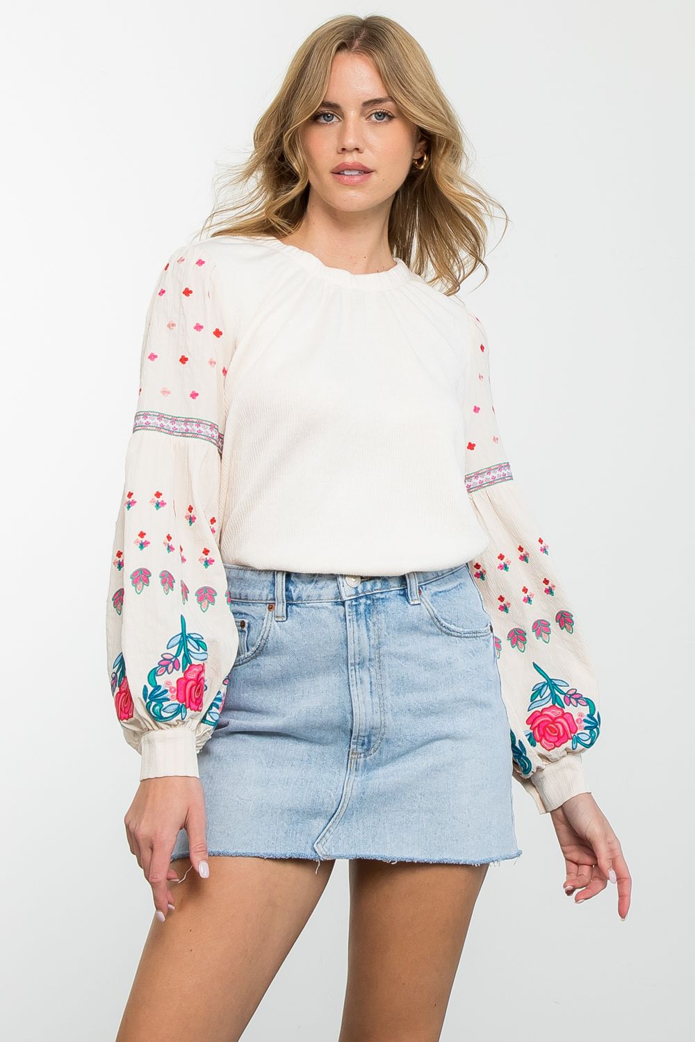 Rose Long Sleeve THML Top