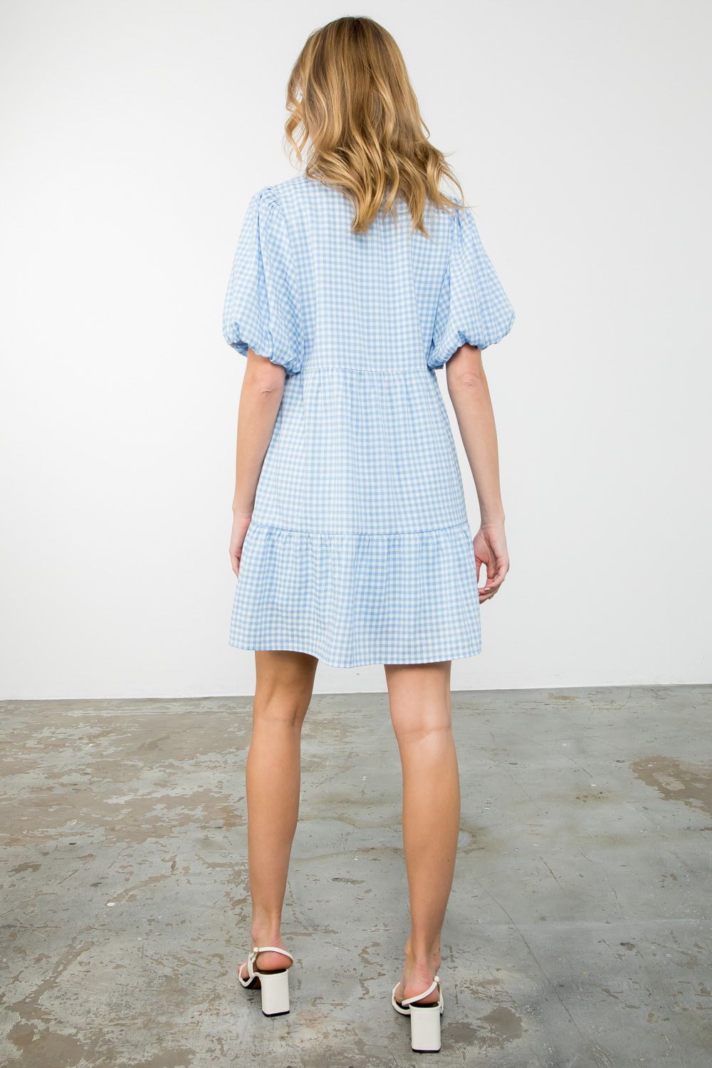 Caroline Dress Blue Gingham