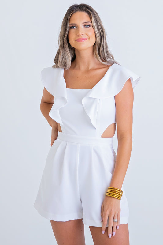 Knockout White Romper