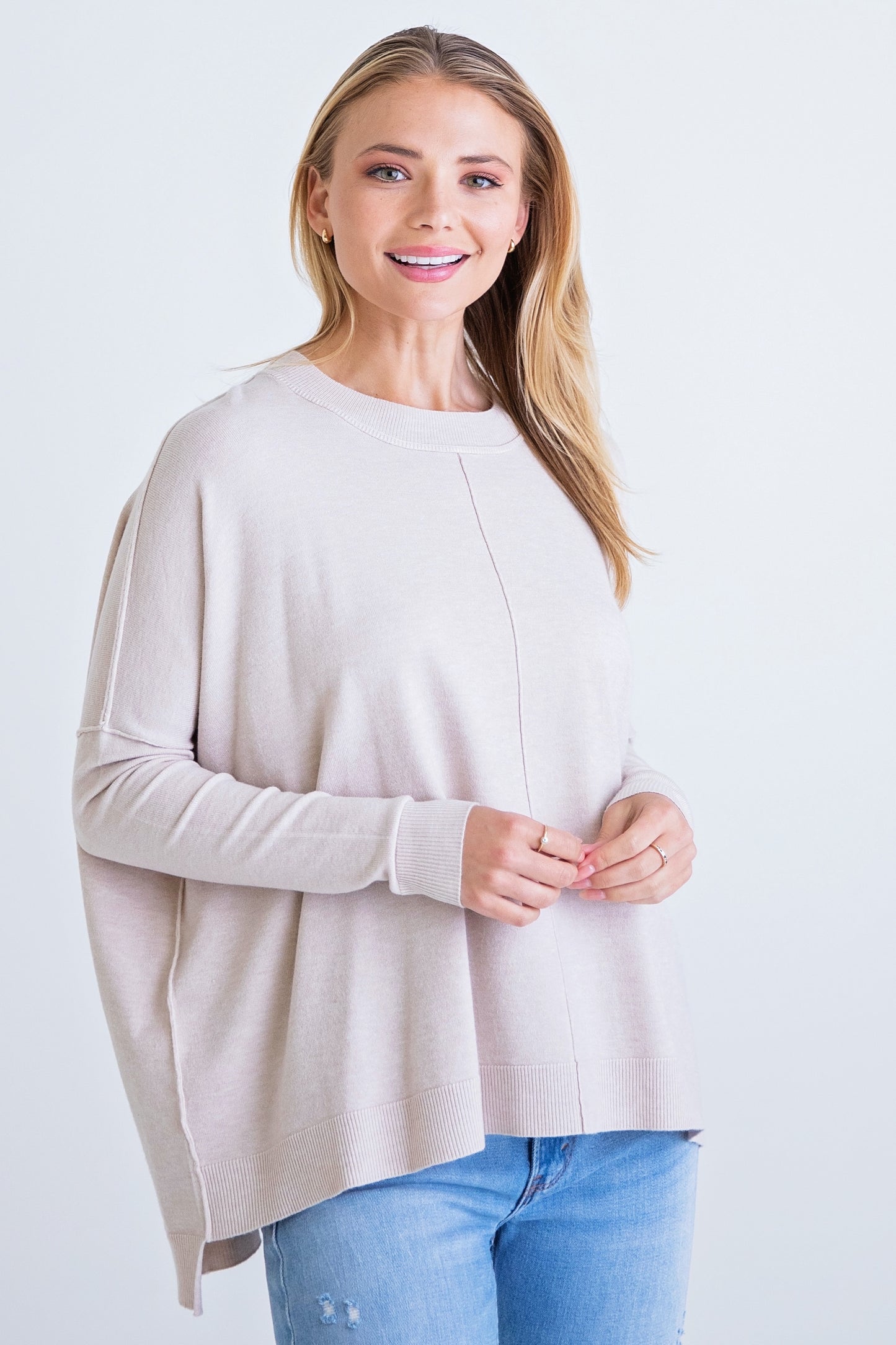 Butter Soft Taupe Sweater