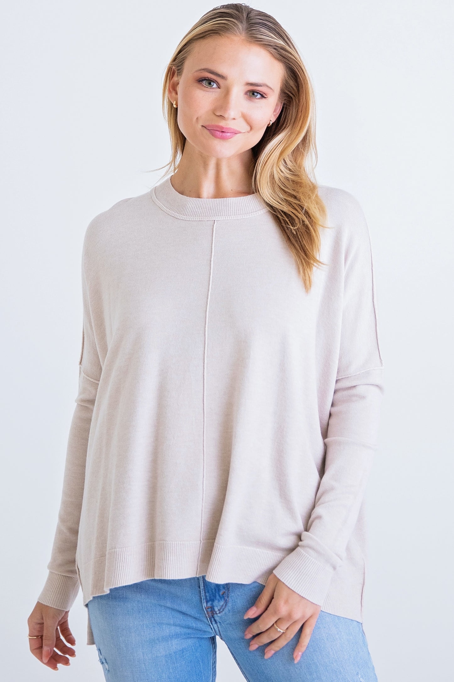 Butter Soft Taupe Sweater