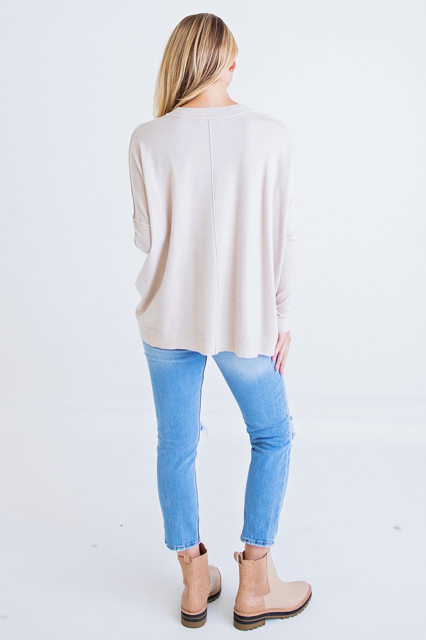 Butter Soft Taupe Sweater