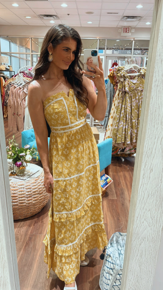 The Ella Dress Mustard