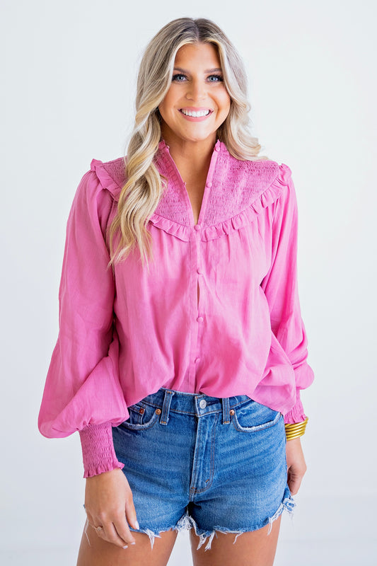 Margaritaville Blouse Pink