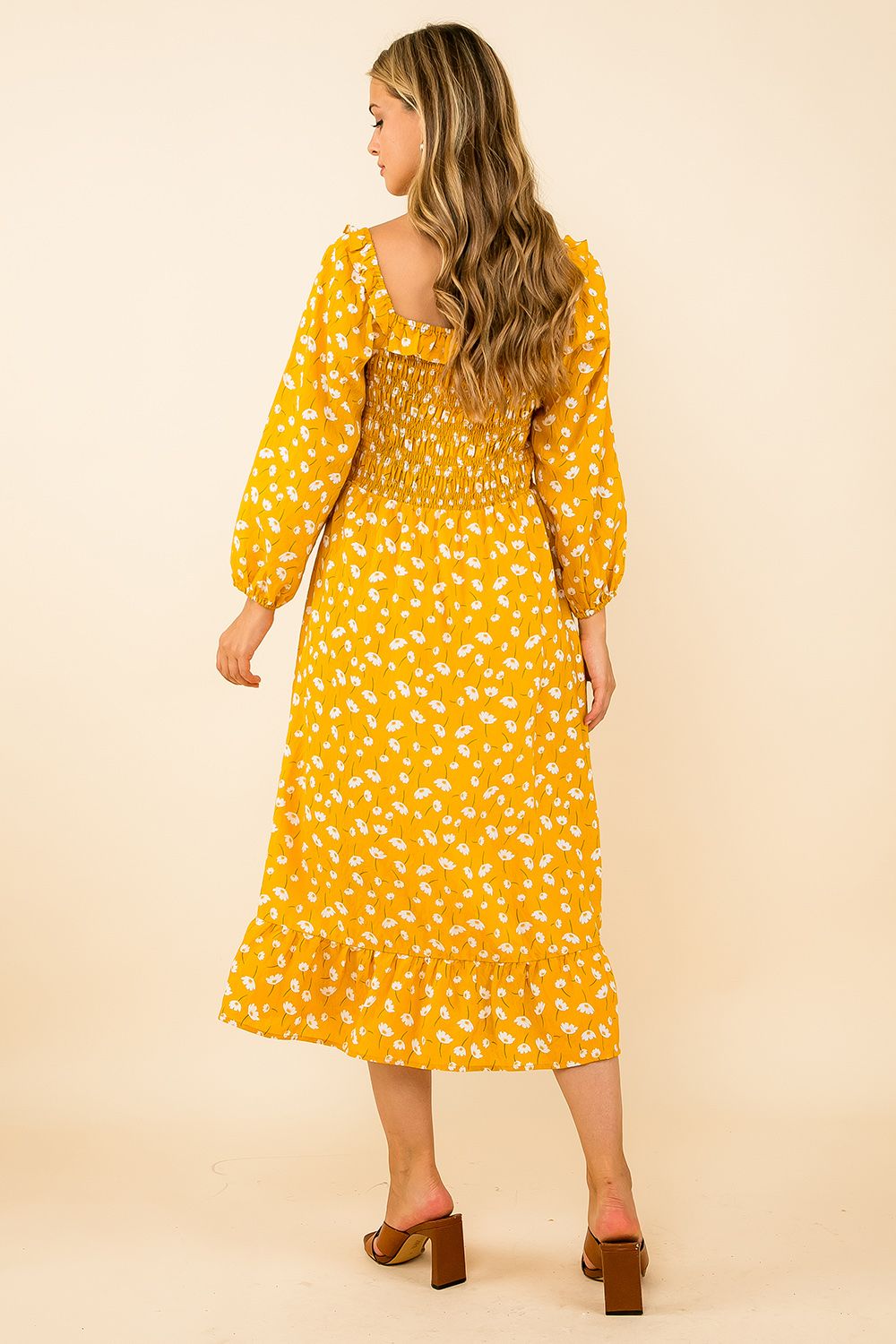 Yellow Poppy Dress