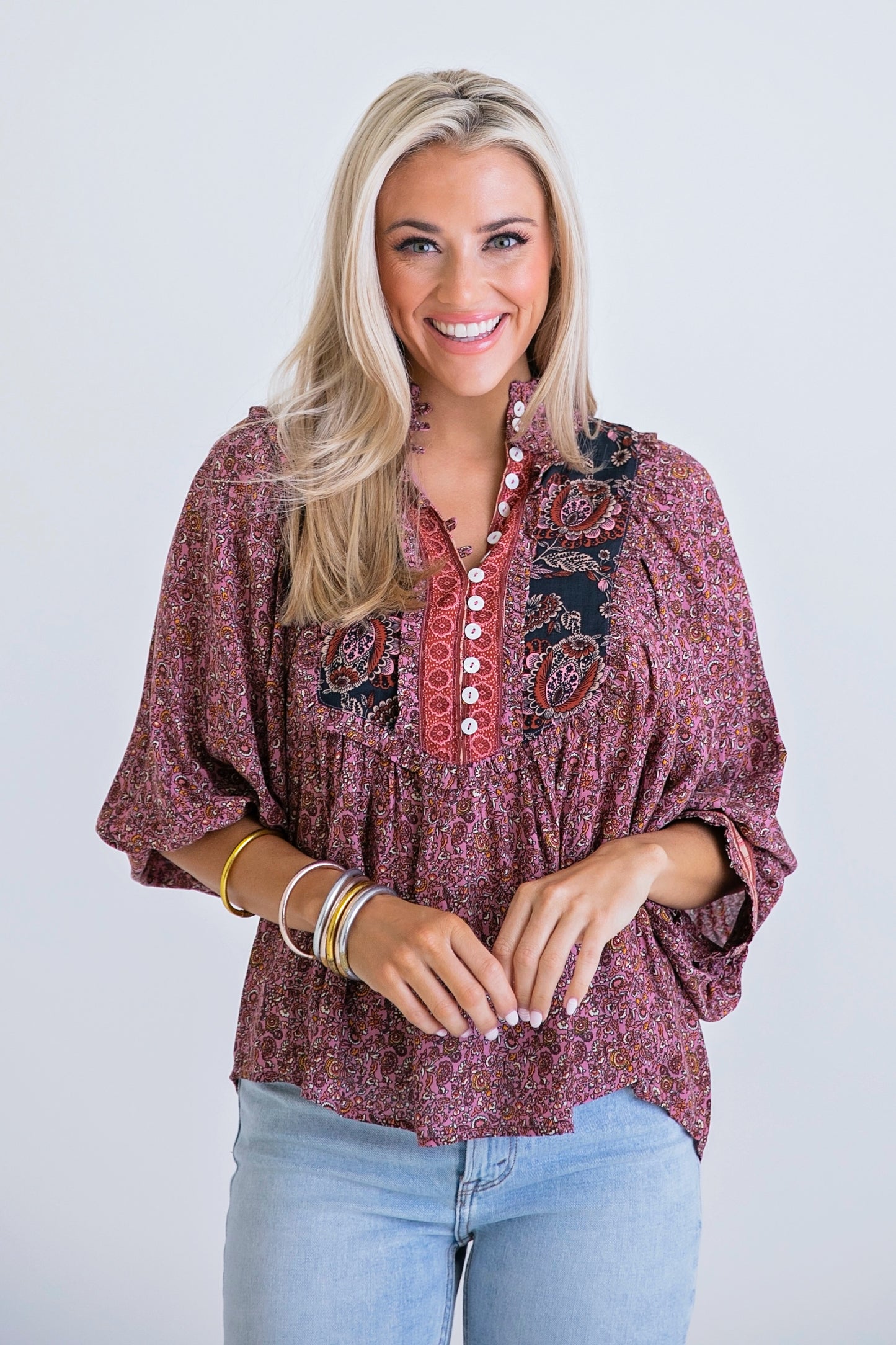 Mulberry Paisley Top