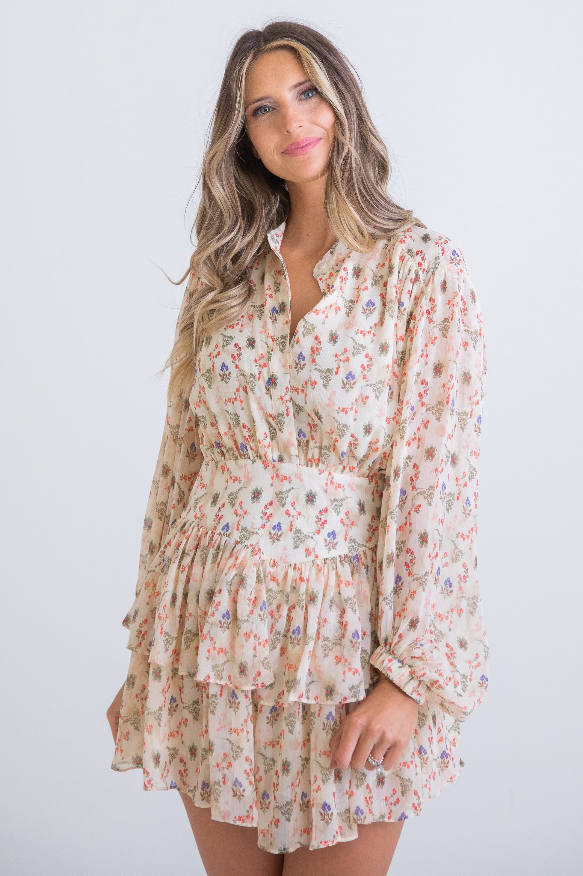 retro chiffon dress Vintage Chiffon Long Sleeves Wedding Dress